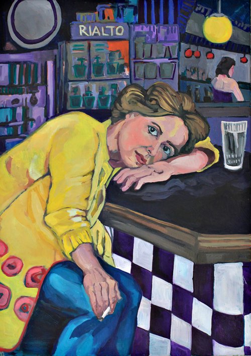 Woman in a Bar by Ulli Schmitt