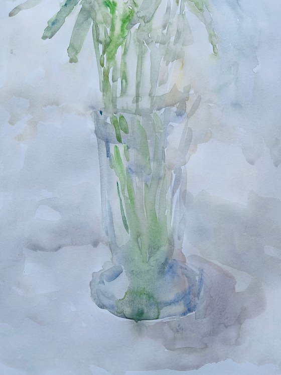 Bouquet in vase. 19x25 in