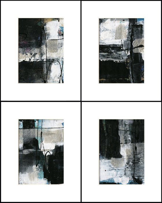 Abstract Composition Collection 1 - 4 Abstract Paintings