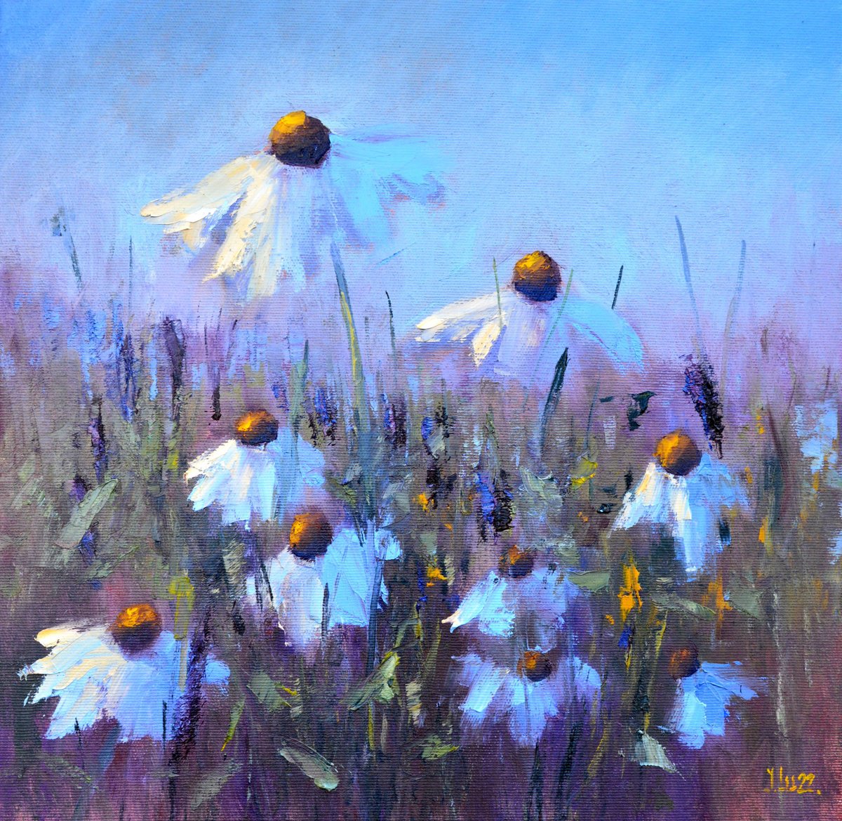 Field Daisies by Elena Lukina