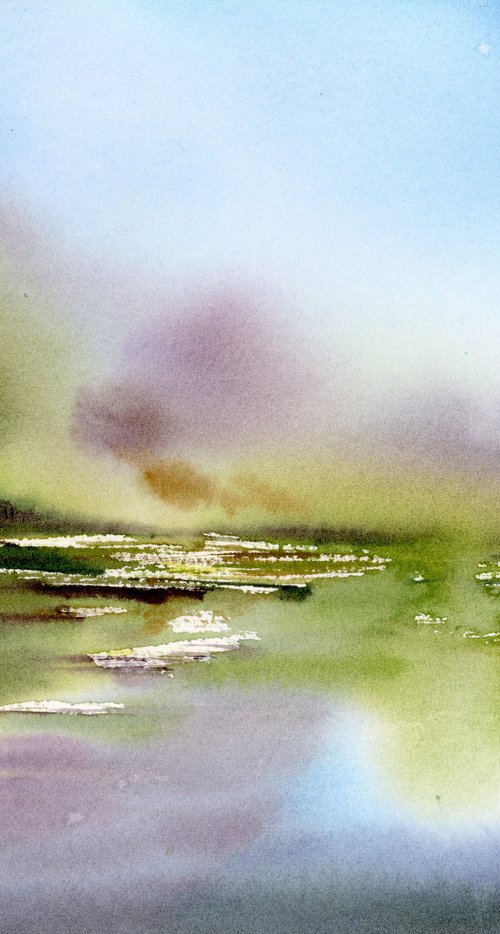 Foggy Lake by Olga Koelsch