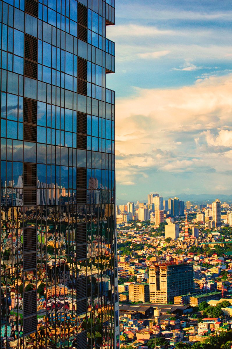 Photorealistic Cityscapes Photograph By Marc Ehrenbold, 30 X 40", Metro Manila #1, Original Artwork
