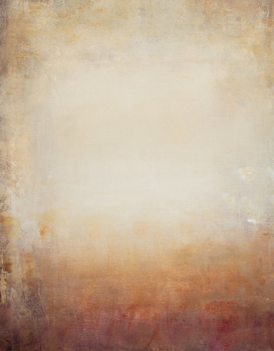 Warm Light 211003, minimalist abstract earth tones