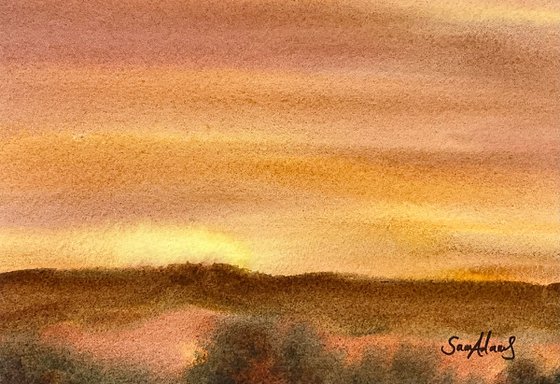Upwey ridge sunset, Dorset