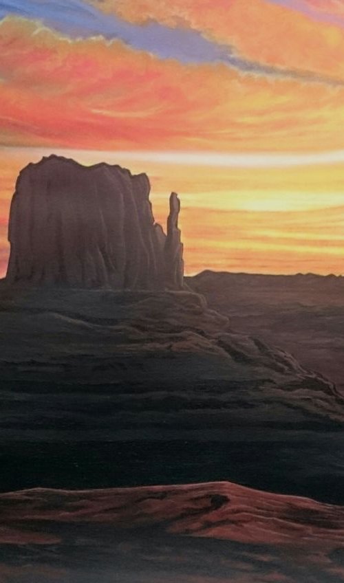 Monument valley sunset by Zoe Adams
