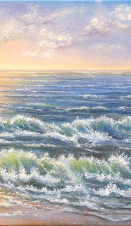 Ocean sunset 2 by Ludmilla Ukrow