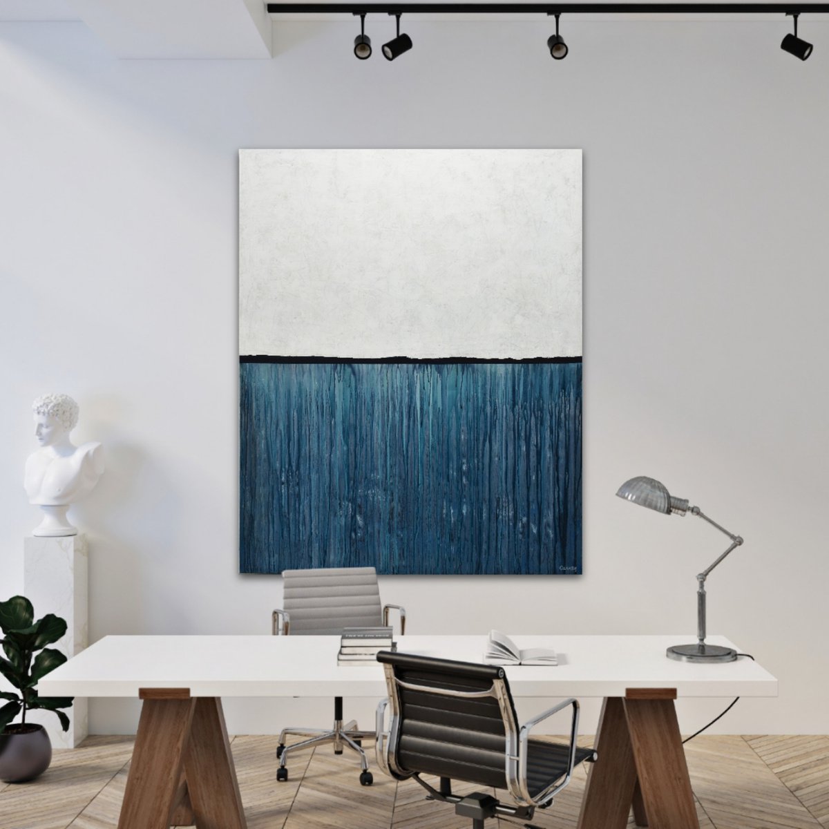 Misty Blue, Featured XLarge painting by Carney