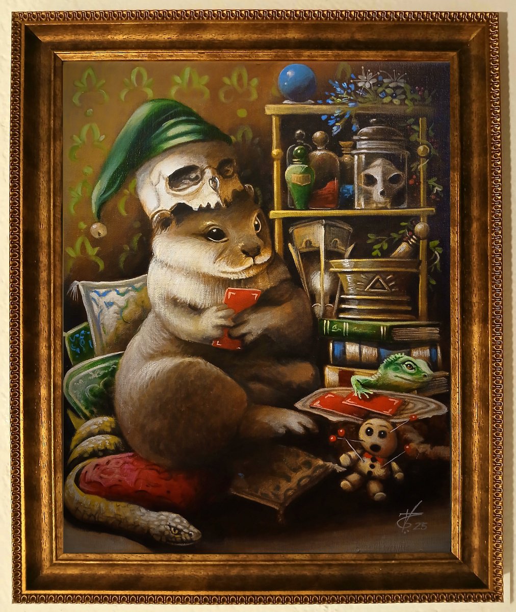 Surrealistic Animal Acrylic Painting By Valentina Toma