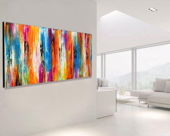 Those Lazy Days of Summer- LARGE, MODERN, ABSTRACT ART – EXPRESSIONS OF ENERGY AND LIGHT. READY TO HANG!