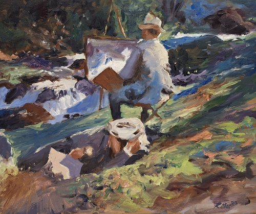 JS Sargent Master Study in Oils by Robert Mee