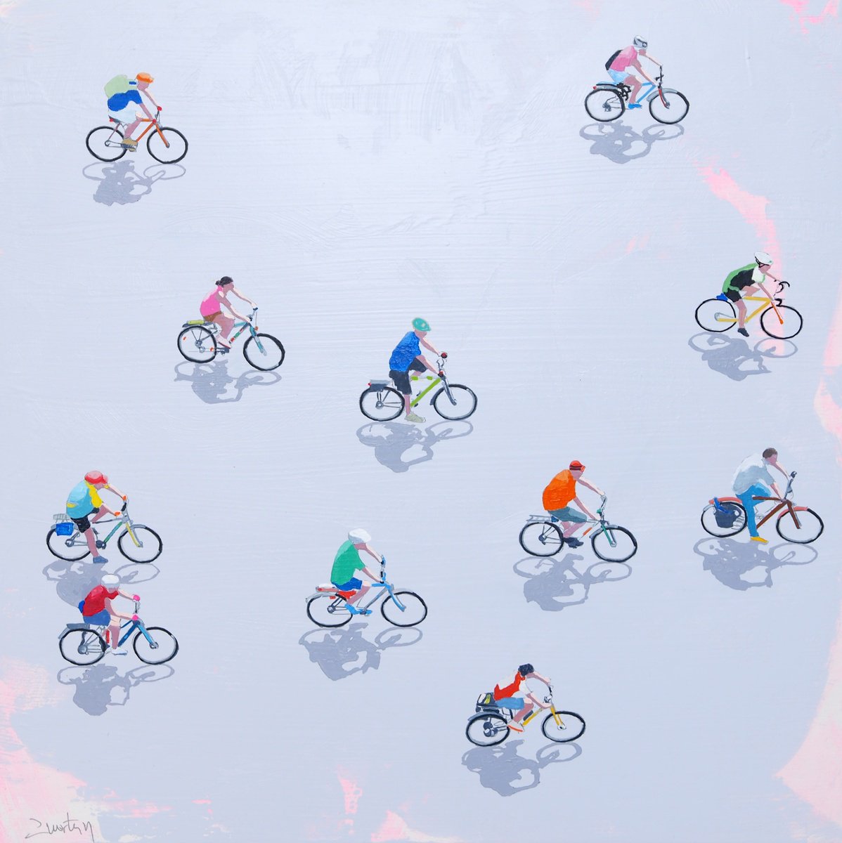 Riding on a bike by Carlos Marti?n