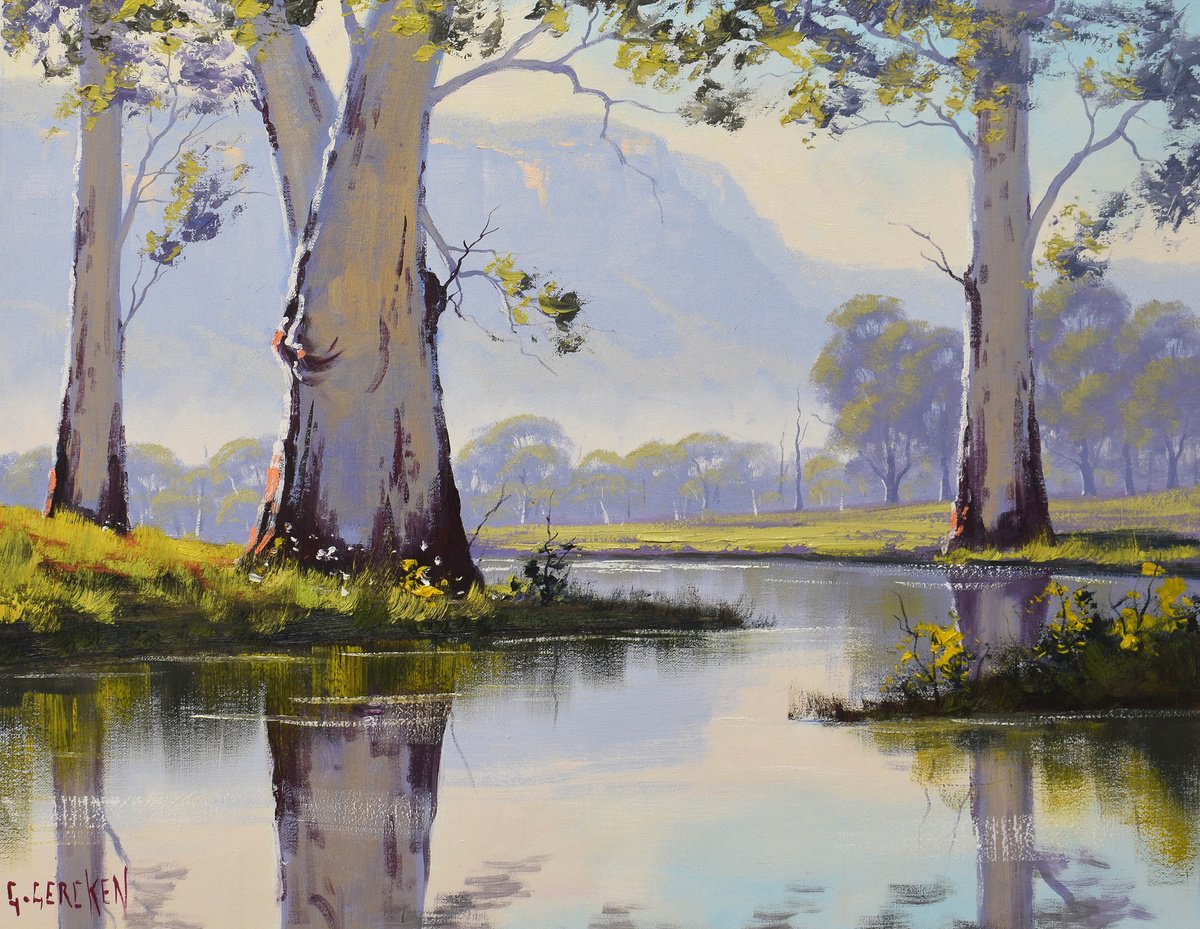 Gum tree landscape Australia by Graham Gercken