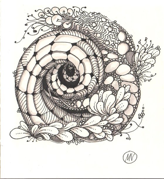 Zentangle #5 grafic artwork.