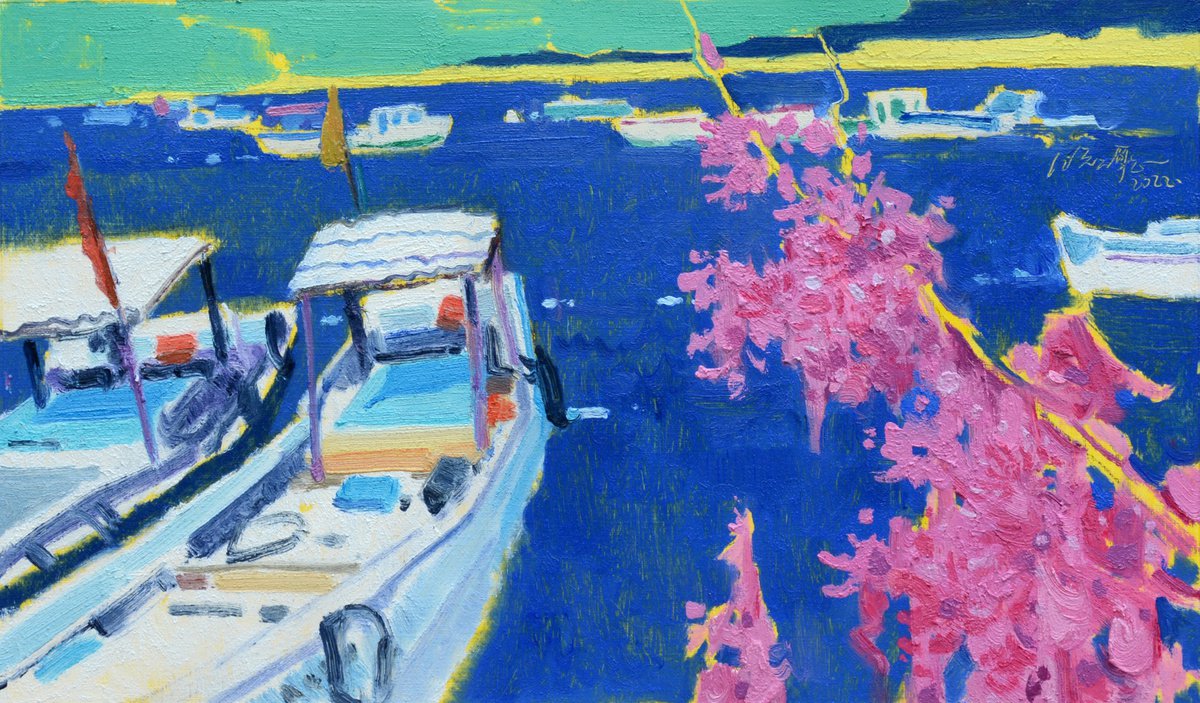 Photorealistic Portrait Oil Painting By Jianzhe Chon, 14 X 8, Port, Original Artwork