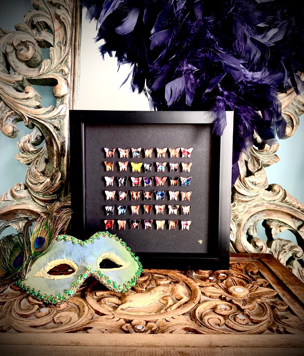 Relief , Dirty Little Butterflies By Lorna Doyan, 8 X 8, Artwork For Sale On Artfinder