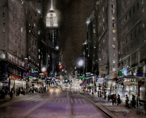 New York city Lights, 20x16 in