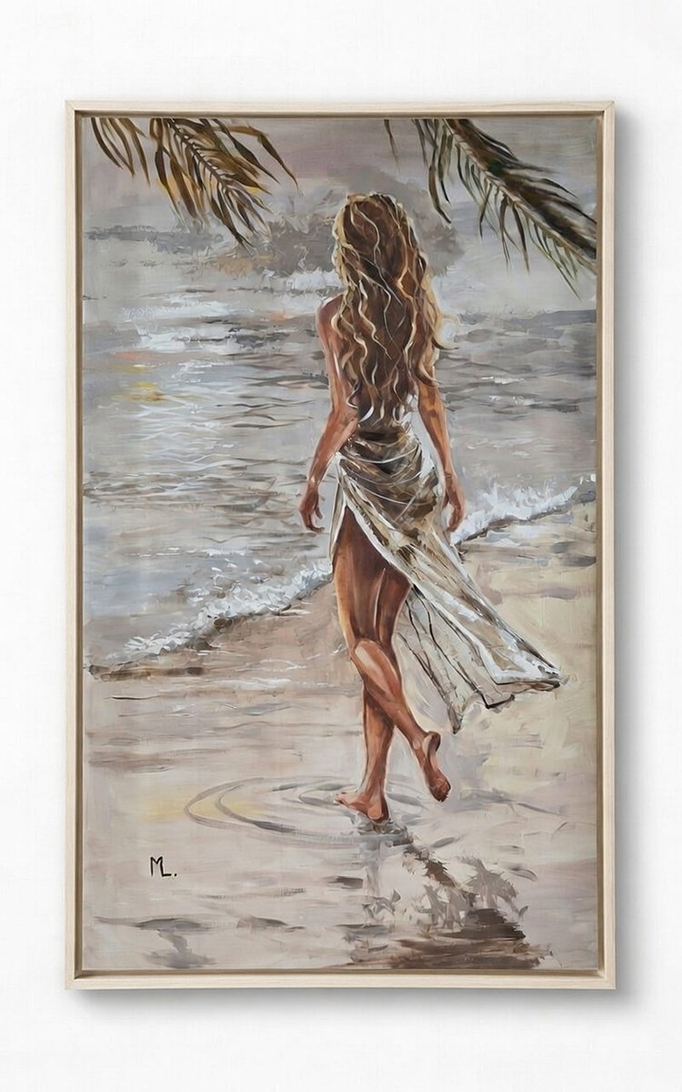Expressive Oil Painting , Back To The Source By Monika Luniak, 45 X 71, Artwork For Sale On Artfinder