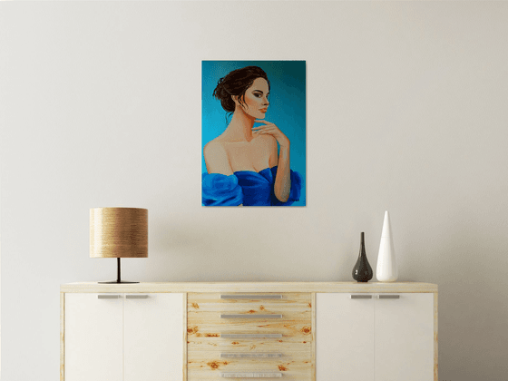 Portrait in blue