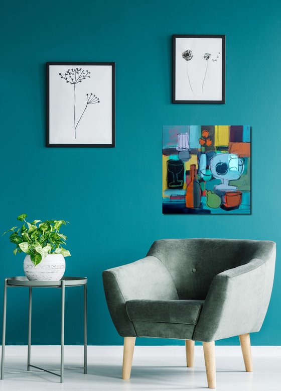 Interior with a White Jug III