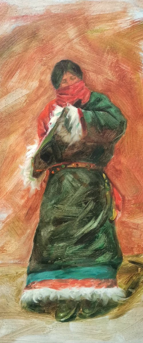 Tibetan Youth by Hongtao Huang