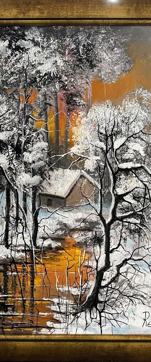 Winter Sunset by Reneta Isin