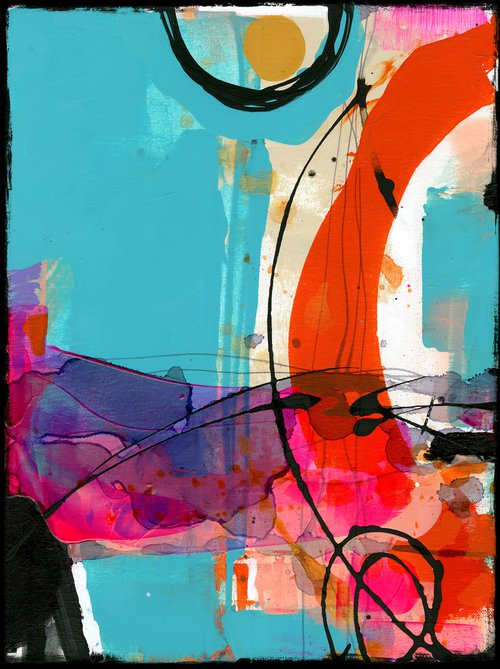 Enjoy Life 11  - Abstract Painting  by Kathy Morton Stanion by Kathy Morton Stanion