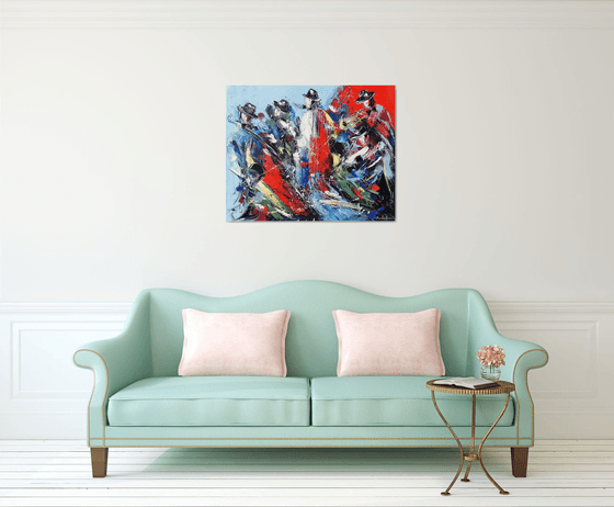 Jazz Band on Canvas