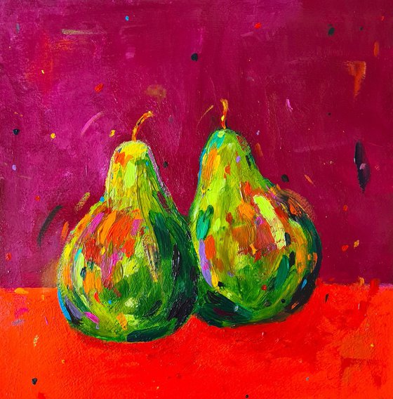 Two Bartlett Pears