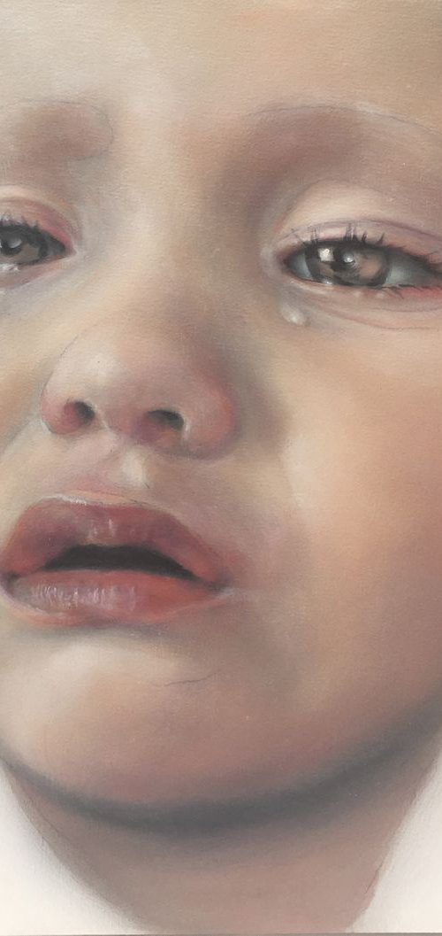 Tears Well Forth (52.5 X 50cm) by David Tracey