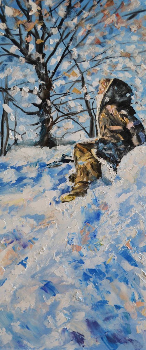 Feeling the Snow by Valeriia Radziievska