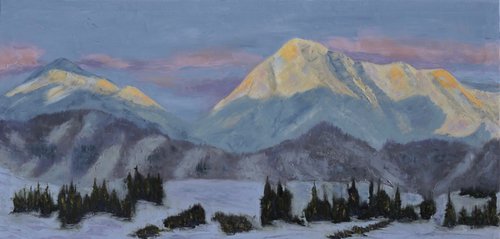 Mountain glow by Linda Mooney