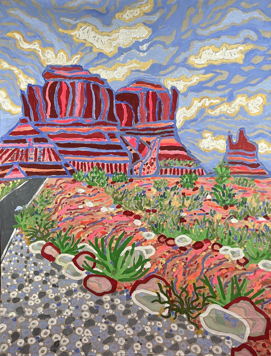 Monument Valley By Katie Jurkiewicz, 48 X 60, Artwork For Sale On Artfinder