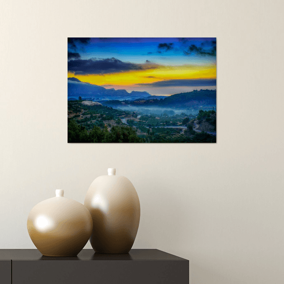 Blue Sunrise in Spain. Limited Edition 2/50 15x10 inch Photographic Print