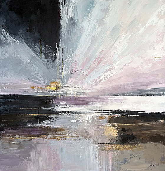 Luminous Breakpoint-pink gold clouds