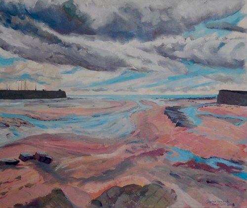 Incoming Tide, Anstruther Harbour by Stephen Howard Harrison