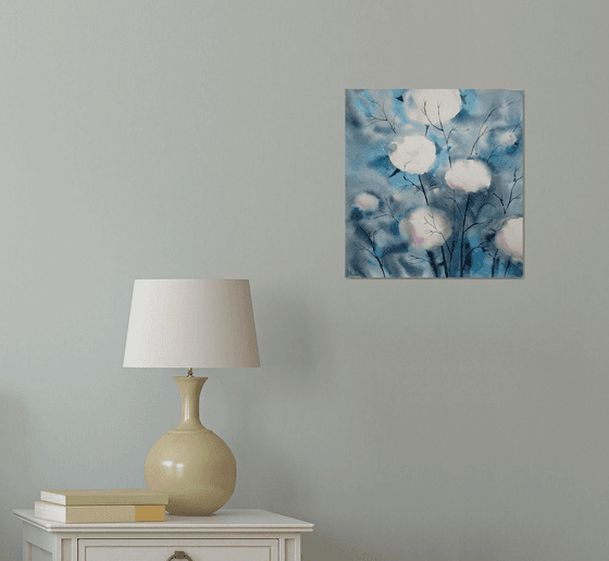 Cotton flower painting
