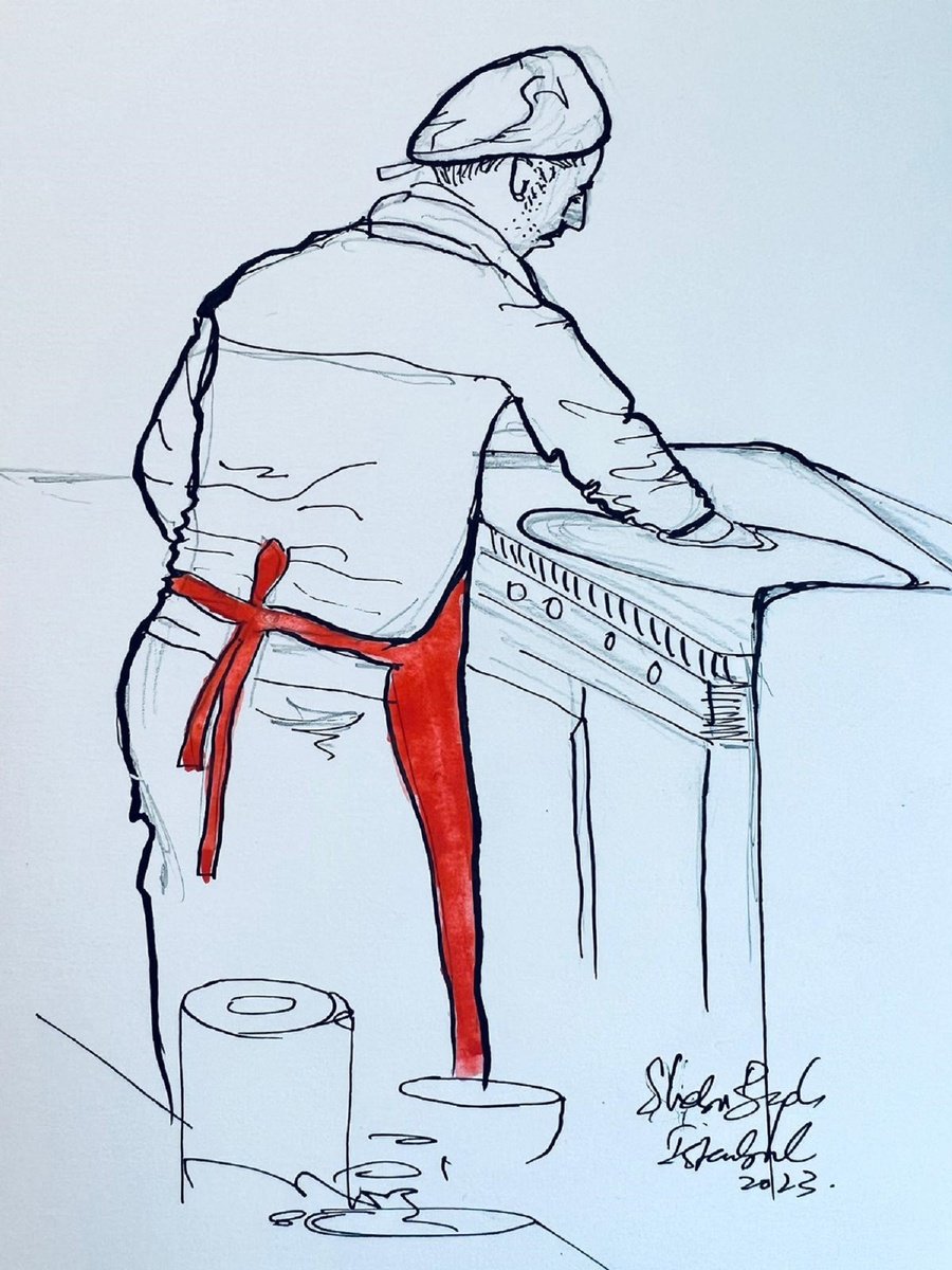 Drawing , The Chef By Shabs Beigh, 25 X 30, Artwork For Sale On Artfinder