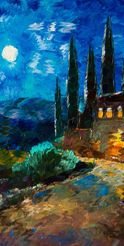 Full Moon of Tuscany by Samvel Hayrapetyan