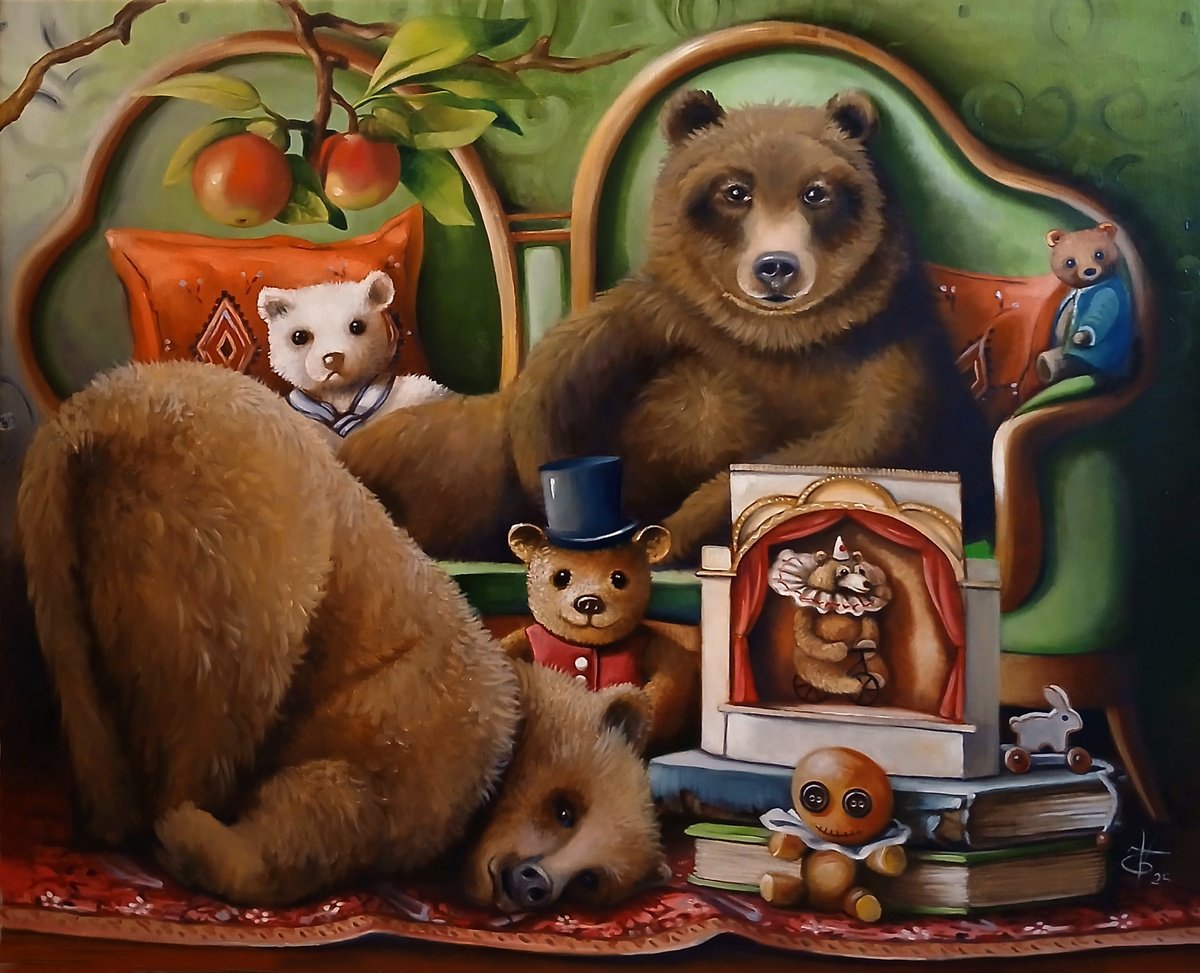 Surrealistic Animal Oil Painting By Valentina Toma