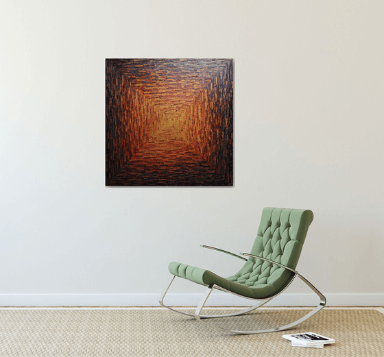 Large brasillant square gradient