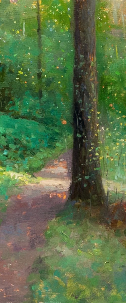 In the forest glow by Aleksandr Jerochin