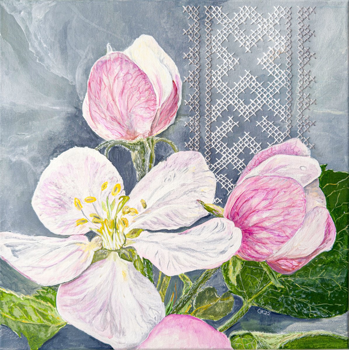 Soft Threads Of Spring By Irina Kurganskaya, 16 X 16, Artwork For Sale On Artfinder