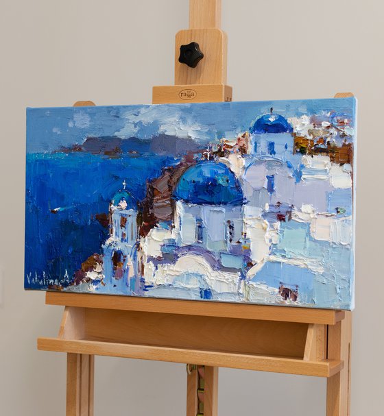 Santorini, Greece - Original landscape painting