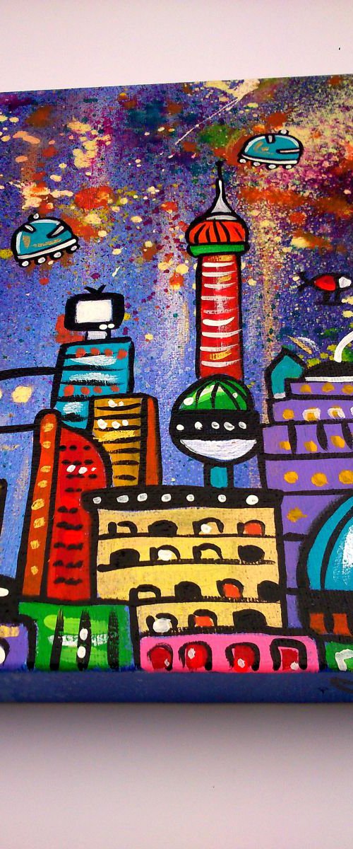 Shanghai in Space by Maria Luisa  Azzini