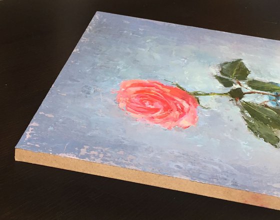 Rose. Original oil painting