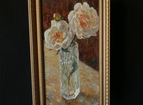 Peonies In The Glass