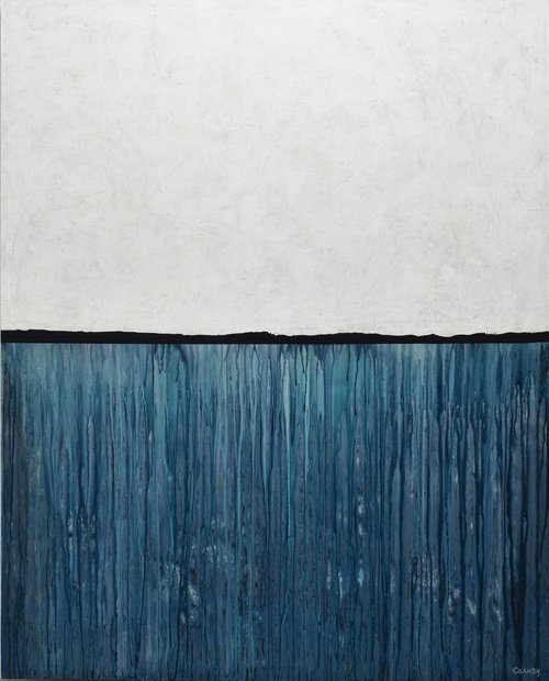 Misty Blue - Featured Painting by Carney