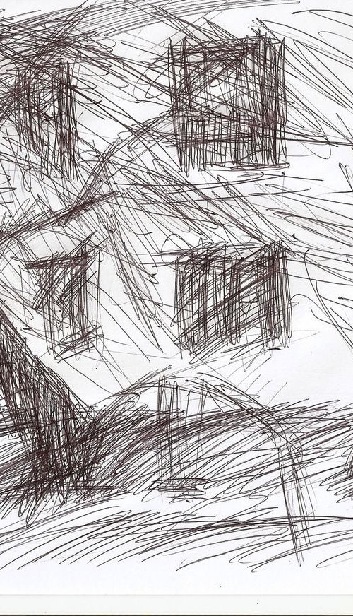 THE WHOMPING WILLOW. A series of 3 drawings by Alexander Shvyrkov