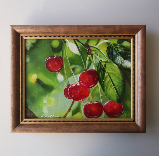 Cherry, Framed Painting