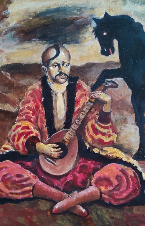 Cossack Mamay by Oleksa Chornyi